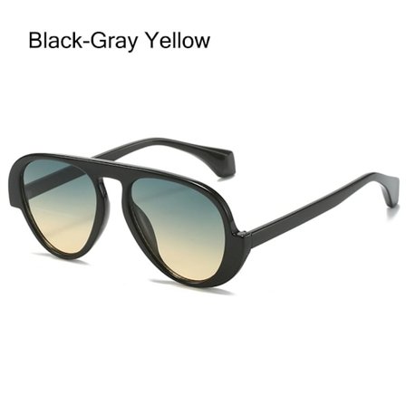 Damesolbriller Solbriller SVART-GRÅ GUL SVART-GRÅ