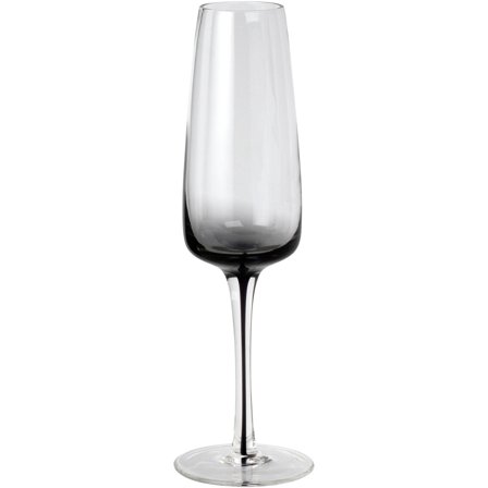 Broste 'Smoke' Munnblåst champagneglass' - 'Grått glass