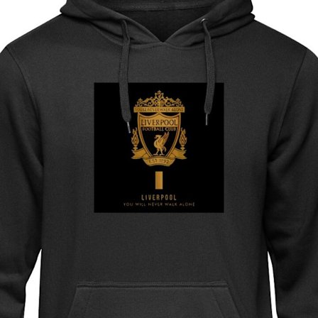 Lapsen huppari Liverpool klubbemblem röd vit svart design