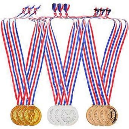 9 stk. Børne Sports Match Dekorative Medaljer Kreative Sports Spil Medalje Sports Medaljer