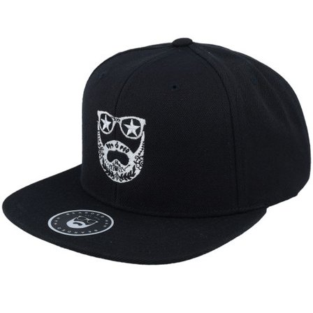 Bearded Man - Svart snapback Keps - Day of The Beard Black Snapback @ Hatstore