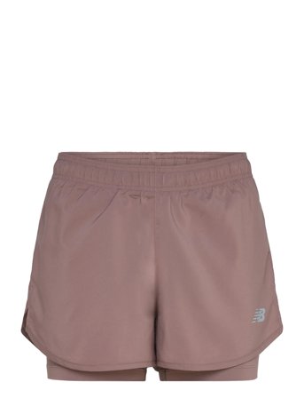 New Balance Sport Essentials 2-In-1 Short 3" - Brown - L