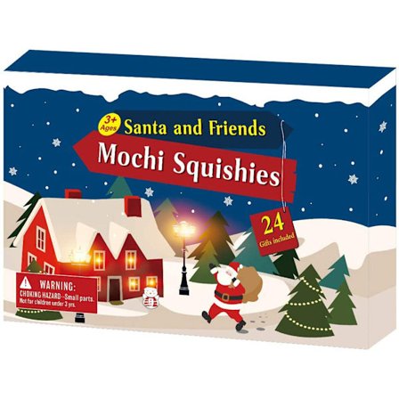 Julvinylfigurer i presentask - 24-dagars nedräkning i blindbox, julklapp till barn