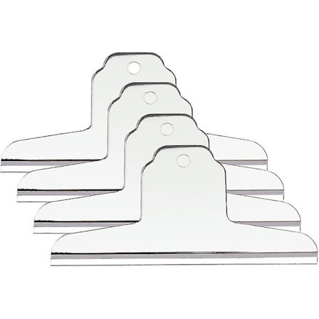 Ekstra Store Klips, Sølv Rustfrit Stål Papirklemmer Til Tegnebræt, Kontor Skoleartikler (14,5 cm 4 stk Sølv