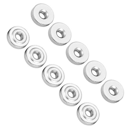 10 stk. Riflet Mutter, Runde Riflete Muttere, Gb807 M8 Karbonstål Håndtak Mutter Riflete Muttere (m8)