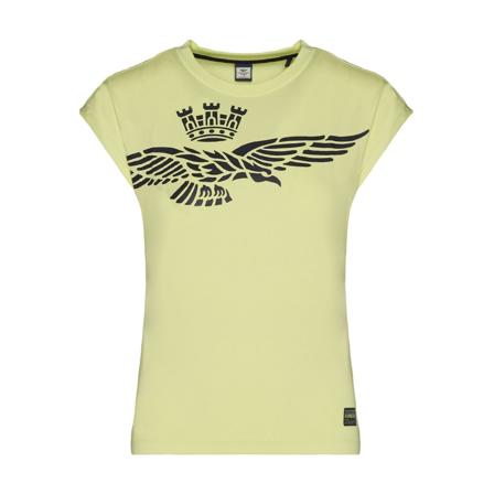 Aeronautica Militare, T-Shirts Geel, Dames, Maat:XS,Katoen