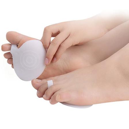 1-par Stötdämpande Bekväma Gelé Framfotsinlägg Vit
