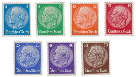 Tyske Rige 1932 - MICHEL 467-473 - Ubrugt