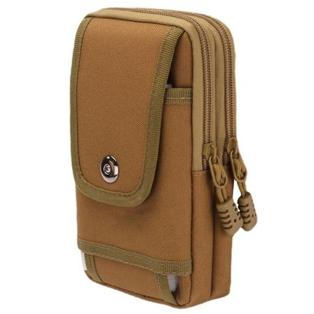 Militärpaket Liten Väska Påsar Rektangulär Telefonväska Militär Midjeväska(Khaki)