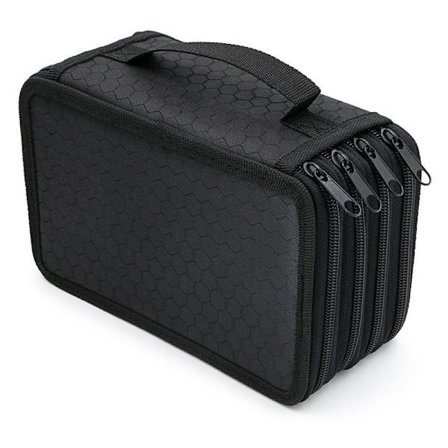 72-rums bærbar penalhus med stor kapacitet og flere lag til farveblyanter, organizer til skole, kontor, teenagere og piger (blyanter ikke inkluderet)