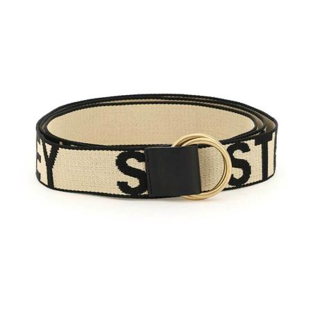 Stella McCartney Double ring logoed Bälte beige, Dam Skärp, Dam, Storlek: M