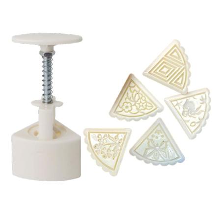 50g Månkakemallar Fläktformade Mid-höst-tema Bakverkstämplar Månkakestämplar