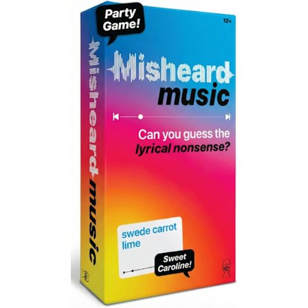 The Original Misheard Music – Gissa låten eller artisten med 500 lyriska nonsenskort – Roliga familjekortspel för karaoke och festunderhållning