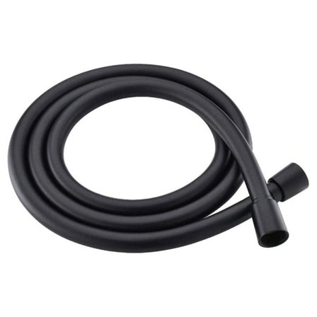 Dusjslange 2M Svart PVC dusjslange anti-kink anti-eksplosjon dusjhode slange høyt trykk fortykning