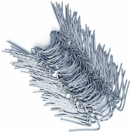 50 st. Rostfria Växthusklämmor 1,6 mm Tjocka Typ W