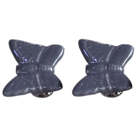 10 st Fjärilsknoppar Keramiska Lådhandtag Handtag för Barn Flickor Kök Möbler Dörr Garderob Byrå Skåp Garderob Toalettbord med Skruvar (Gr