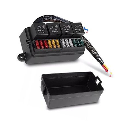Vedenpitävä esijohdotettu 4-nastainen/5-nastainen relekotelo 12V autoon, kuorma-autoon, veneeseen