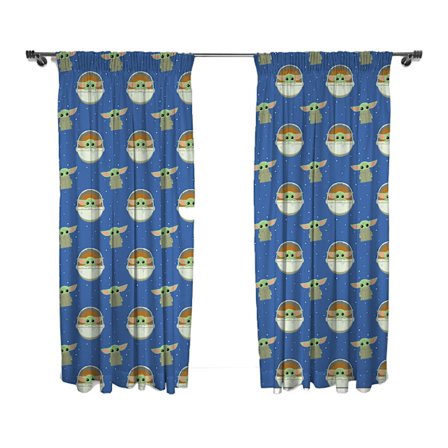 Star Wars The Mandalorian Baby Yoda Gardiner 183cm x 168cm Flerfärgad