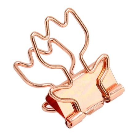 100 stk. rosegull uthulede binders, binders i rustfritt stål, metallbinders blomsterformet hul stasjonær klemme -Yx