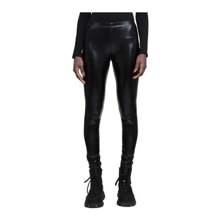 Junya Watanabe, Leather Trousers Zwart, Dames, Maat:M