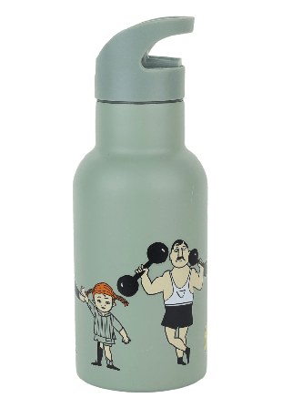 PIPPI Cirkus, Vattenflaska, grön Mata & äta Unisex 340ML