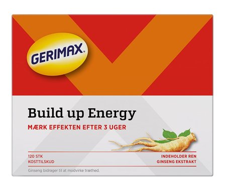 Gerimax Build up Energy​ 120 tabl., Helse & Madvarer, Protein & Energi, Ginseng