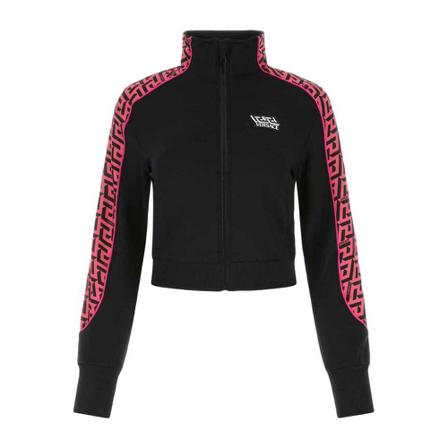 Versace, Zip-throughs Zwart, Dames, Maat:XL