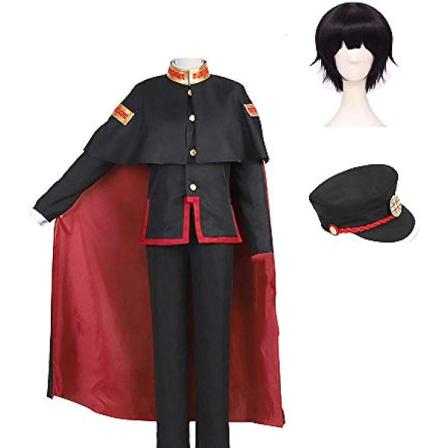 Nene Yashiro Hanako Kun Cosplay Kostym, Anime Toalett bunden Hanako Kun Skoluniform Halloween Cosplay Outfit Peruk M