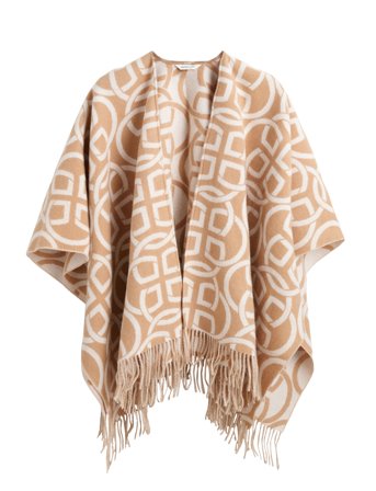 GANT | G Pattern Wool Poncho | ONE SIZE