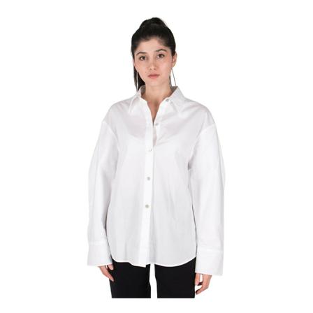 Vince Sculpted Longsleeve Shirt Bluse Hvid, Dame Skjorter