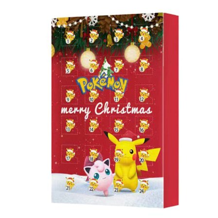 24 Dagars Figurer Adventskalender Låda Fancy Leksaker Julnedräkning Låda För Pojkar Flickor Vänner Röd