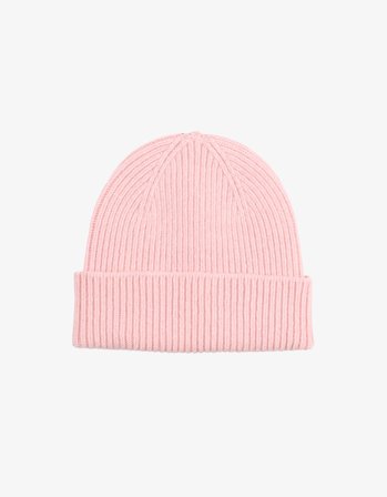 Merino Wool Beanie - Faded Pink - One Size