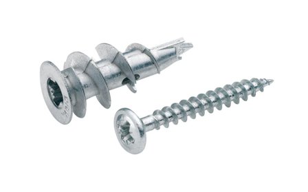 Schneider Gipsplugg med skrue TPD 100-pk