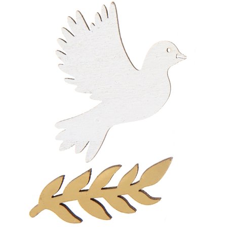 Dop - Dekorationskonfetti I Trä - Partyninja.se