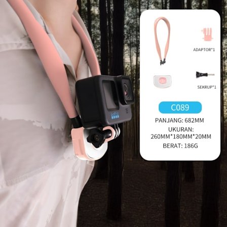 Action Kamera Halsmontering til GoPro, Silikone Krave, Kameraholder