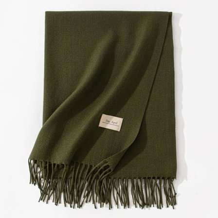 Ny scarf för höst och vinter, koreansk stil, mångsidig damscarf i imitation cashmere, enfärgad varm scarf, sjal