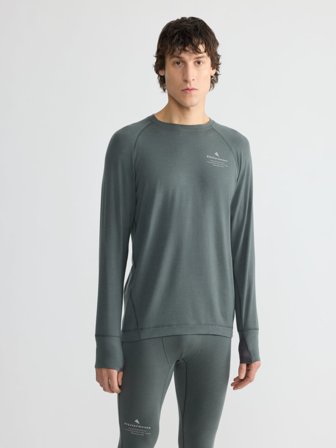 Klättermusen Fafne Crew LS T-shirt Herr - Dark Teal - XL