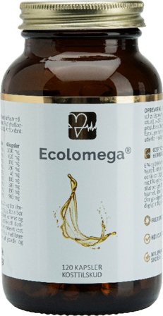 3 for 2 - Ecolomega Fiskeolie 120 kaps., Helse & Madvarer, Kosttilskud, Fiskeolie & Omega 3