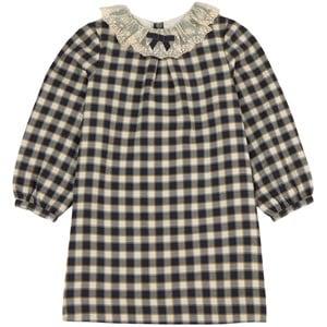 Bonpoint Baptistine Checked Dress Black 8 Years - Dresses - 8 years - Black