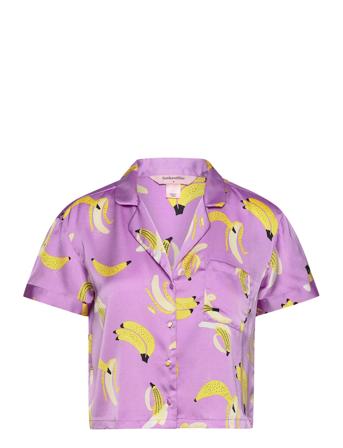 Jacket Ss Satin Banana Topp Lilla Hunkemöller*Betinget Tilbud