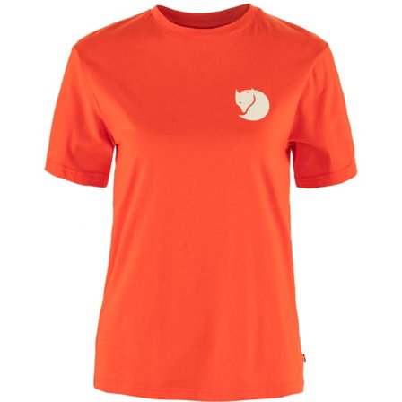 Fjällräven Walk With Nature T-Chemise XS - female - Flame Orange - T-Chemises & tank Hauts