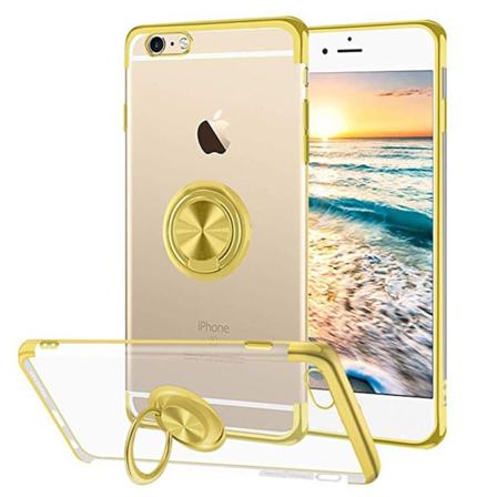 Silikone etui med ringholder - iPhone 6/6S Guld