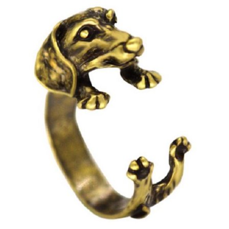 Ring TAX Hund djurälskare Guld/Brons