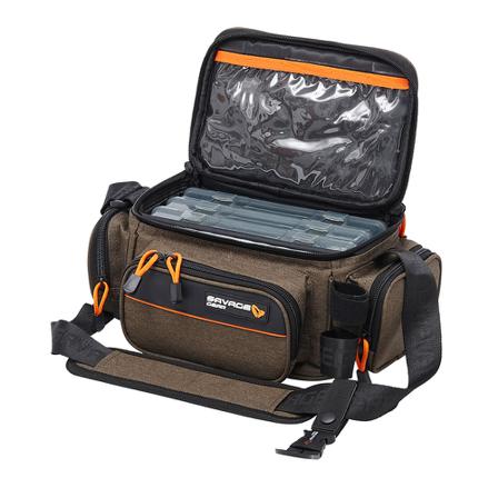 Savage Gear System Box Bag M 3 Boxes 5 Bags 20x40x29cm 12L