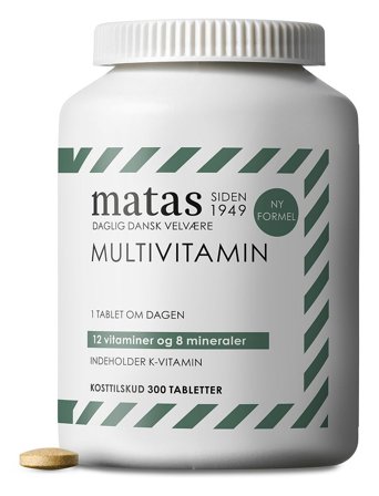 Matas Striber Multivitamin Basis 300 tabl., Helse & Madvarer, Vitaminer, Multivitaminer