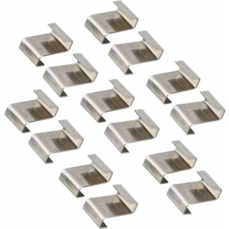 Drivhus Glassklips i rustfritt stål, Drivhus Glassvindu Fiksering Klips Z-type Glassklips