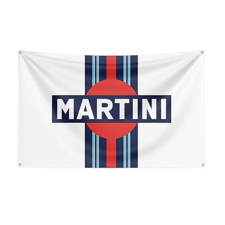 3x5 Martini Racings Flag Polyester Trykt Racing Bil Banner Til Dekoration -gt (FMY)