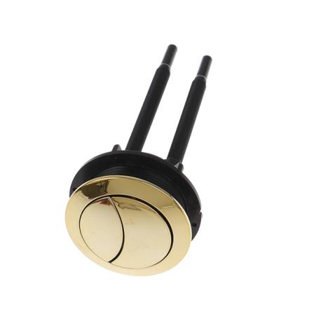 Dual Spola Toaletttank Guld 48mm/58mm Knapp Rund Toalett round 48mm