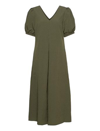 Yaschiara Ss Long Dress Maxikjole Festkjole Grøn YAS