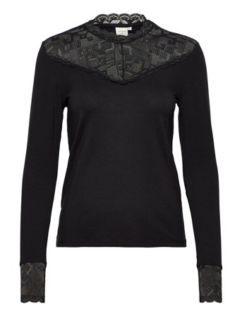 Crtrulla Jersey Blouse Black Cream